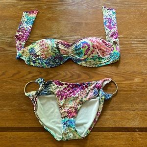 Two piece swimsuit.